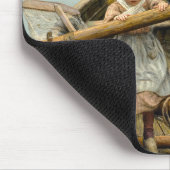 Die helfende Hand, 1881 von Emile Renouf Mousepad (Ecke)