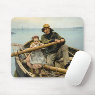 Die helfende Hand, 1881 von Emile Renouf Mousepad