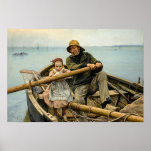 Die helfende Hand, 1881 von Emile Renouf Poster