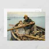 Die helfende Hand, 1881 von Emile Renouf Postkarte (Vorne/Hinten)