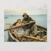 Die helfende Hand, 1881 von Emile Renouf Postkarte (Vorderseite)