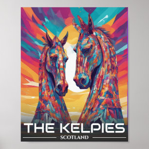 Die Helix, die Kelpies, Falkirk - Besuch Schottlan Poster