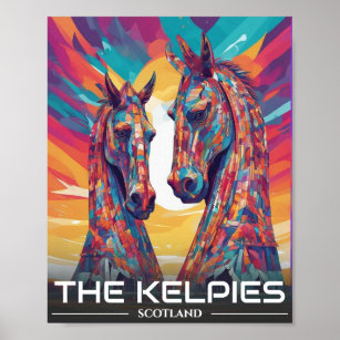 Die Helix, die Kelpies, Falkirk - Besuch Schottlan Poster