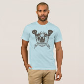 Die hellblaue kurze Hülse der Männer T-Shirt (Vorne ganz)
