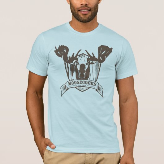 Die hellblaue kurze Hülse der Männer T-Shirt (Vorderseite)