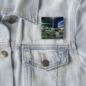Die hellen Lichter des Kinos in der Nacht Button (Beispiel)
