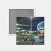 Die hellen Lichter des Kinos in der Nacht Magnet (Vorderseite/Rückseite)