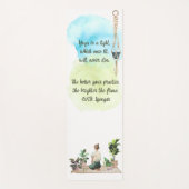 Die hellere Fitness der Wasserfarbe Yogamatte (Vorderseite)