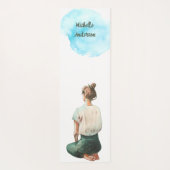 Die hellere Fitness der Wasserfarbe Yogamatte (Rückseite)