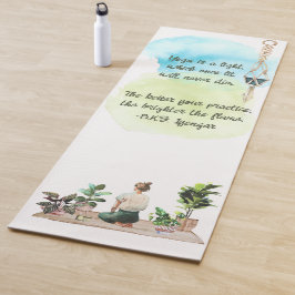 Die hellere Fitness der Wasserfarbe Yogamatte