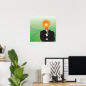 Die hellste Bulbe in der Messerfassung Poster (Heimbüro)