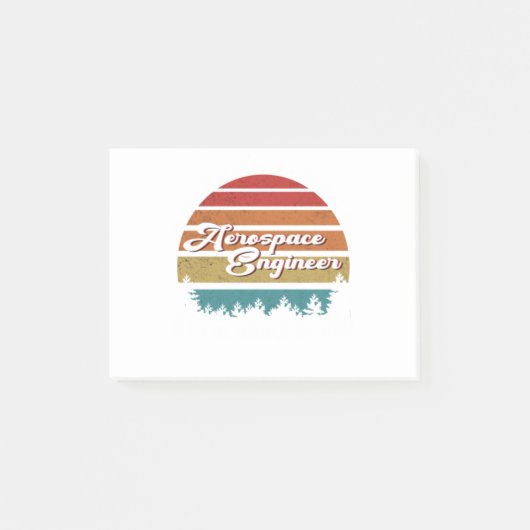 Die Hemdarbeit des Aerospace Engineer ist Gottes g Post-it Klebezettel (Vorderseite)