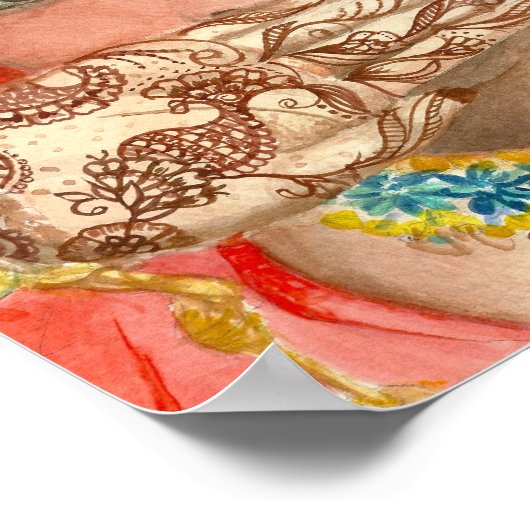 Die Henna-Brücke Poster (Ecke)