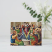 Die Herabkunft des Heiligen Geistes von Botticelli Postkarte (Stehend Vorderseite)