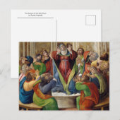 Die Herabkunft des Heiligen Geistes von Botticelli Postkarte (Vorne/Hinten)