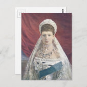 Die herablassende Kaiserin Russlands Postkarte (Vorne/Hinten)