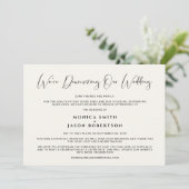 Die Herabsetzung unserer Hochzeitscreme Ankündigung (Stehend Vorderseite)