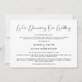 Die Herabsetzung unserer Hochzeitseleganten Kallig Ankündigung (Vorderseite)