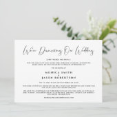 Die Herabsetzung unserer Hochzeitseleganten Kallig Ankündigung (Stehend Vorderseite)