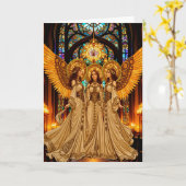 Die Herald Angels Karte (Gelbe Blume)