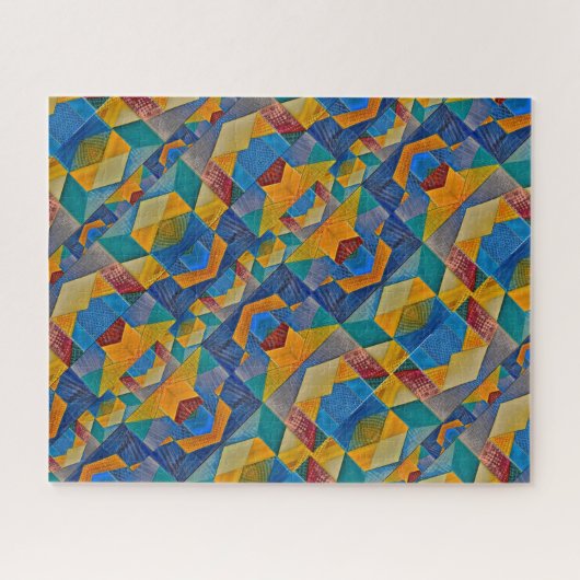 Die Herausforderung des Musters "Quilt Patches" de Puzzle (Horizontal)