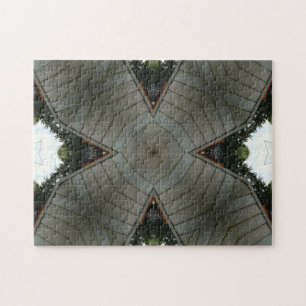 Die Herausforderung des schwarzen grauen Puzzles
