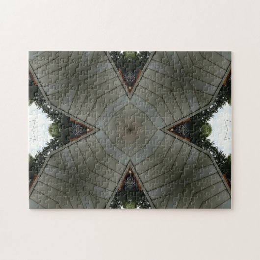 Die Herausforderung des schwarzen grauen Puzzles (Horizontal)