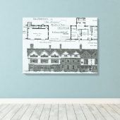 Die Herberge und die Geschäfte Leinwanddruck (Insitu (Holzboden))