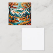 Die Herbstblüte ist ein wunderschöner Anblick, und Quadratische Visitenkarte (Vorne/Hinten)