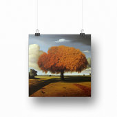 Die Herbstecke ist eine Art Surreal Poster