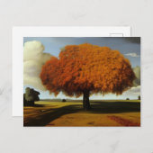 Die Herbstecke ist eine Art Surreal Postkarte (Vorne/Hinten)