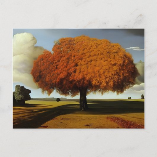 Die Herbstecke ist eine Art Surreal Postkarte (Vorderseite)