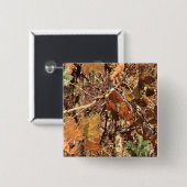 Die Herbstfarben von Jägern in Camouflage Button (Vorne & Hinten)