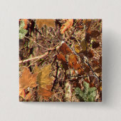 Die Herbstfarben von Jägern in Camouflage Button (Vorderseite)