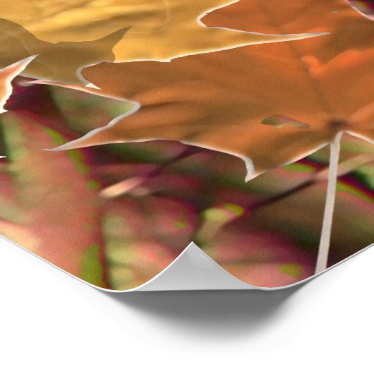 Die Herbstfarben von Jägern in Camouflage Poster (Ecke)