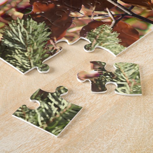 Die Herbstfarben von Jägern in Camouflage Puzzle (Seite)
