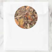 Die Herbstfarben von Jägern in Camouflage Runder Aufkleber (Tasche)
