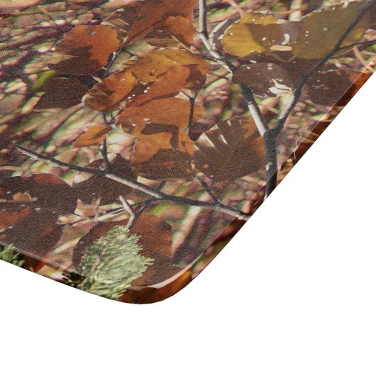 Die Herbstfarben von Jägern in Camouflage Schneidebrett (Ecke)