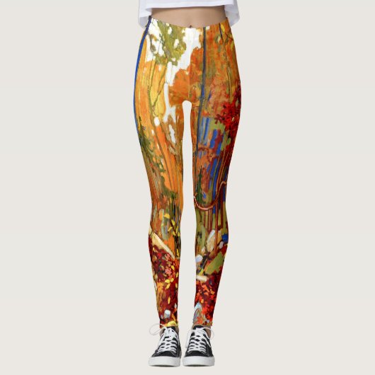 Die Herbstgarten, die Farben des Herbstes Leggings (Vorderseite)