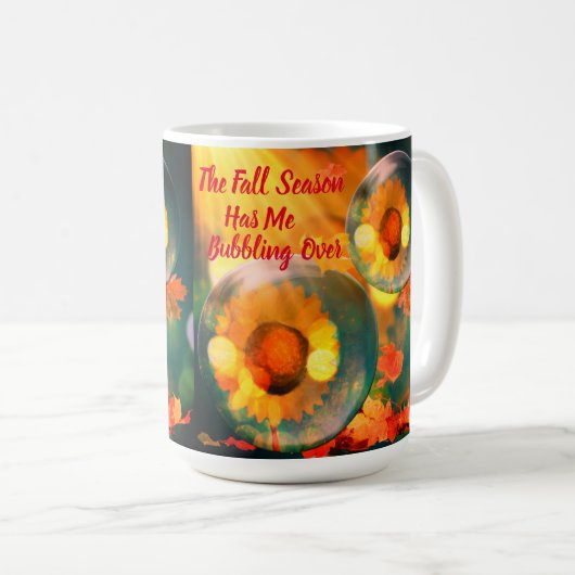 Die Herbstsaison hat mich über die Tasse des Kaffe (VorderseiteRechts)