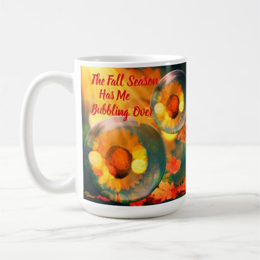 Die Herbstsaison hat mich überwältigt Kaffeetasse (Links)