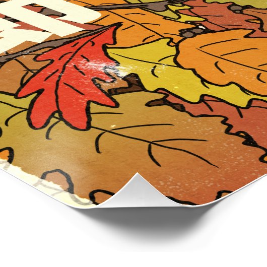 Die Herbstsaison Poster (Ecke)