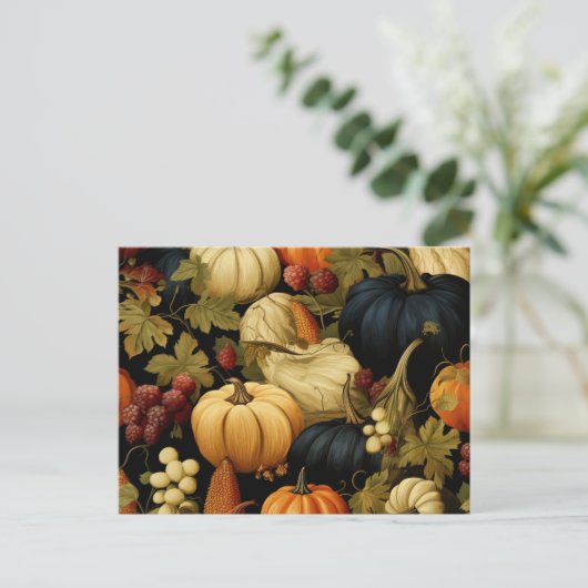 Die Herbstsaison Postkarte (Stehend Vorderseite)