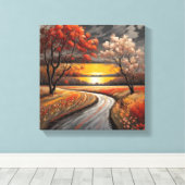 Die Herbstsonnendecke Leinwanddruck (Insitu (Holzboden))