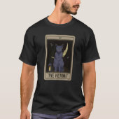 Die Hermit Cat Arcana Tarot Card Mystical Wiccan T-Shirt (Vorderseite)