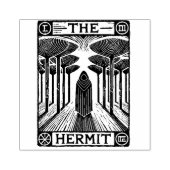 Die Hermit-Tarot-Karte Gummistempel (Prägung)