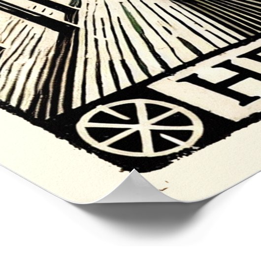 Die Hermit-Tarot-Karte Poster (Ecke)