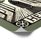 Die Hermit-Tarot-Karte Poster (Ecke)