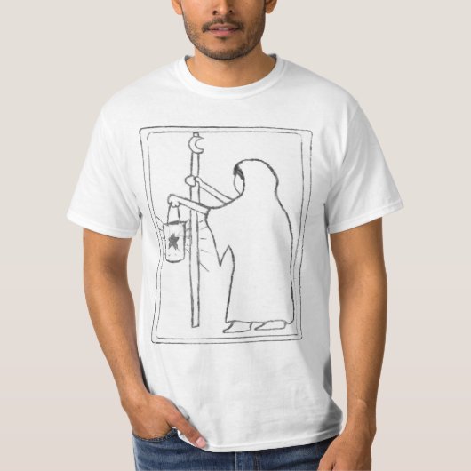 Die Hermit-Tarot-Kartenskizze T-Shirt (Vorderseite)