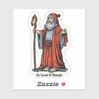 Die Hermit um Mitternacht Aufkleber